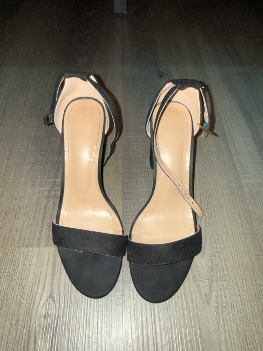 Classic Black Ankle-Strap Women's Heels